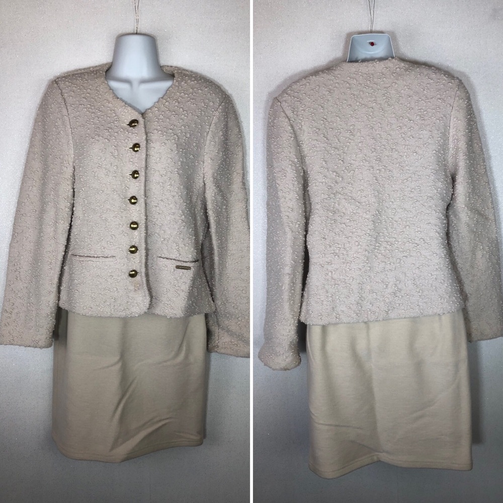 Geiger Collection Blazer Skirt Set Wool EU 36/38